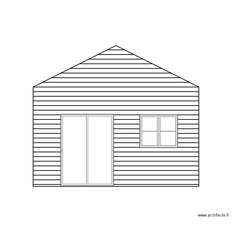 facade1. Plan de 0 pièce et 0 m2