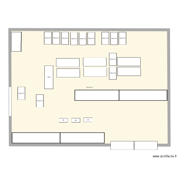 Reception2. Plan de 1 pièce et 183 m2