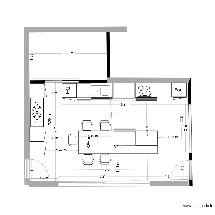 cuisine. Plan de 0 pièce et 0 m2