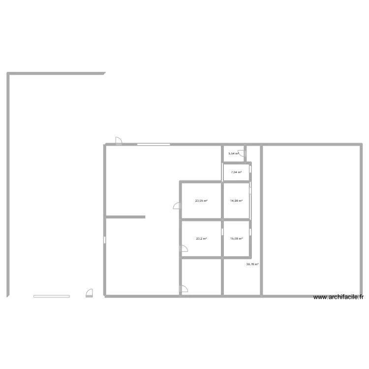 locaux najahi. Plan de 