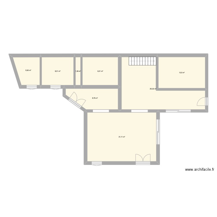 init. Plan de 0 pièce et 0 m2