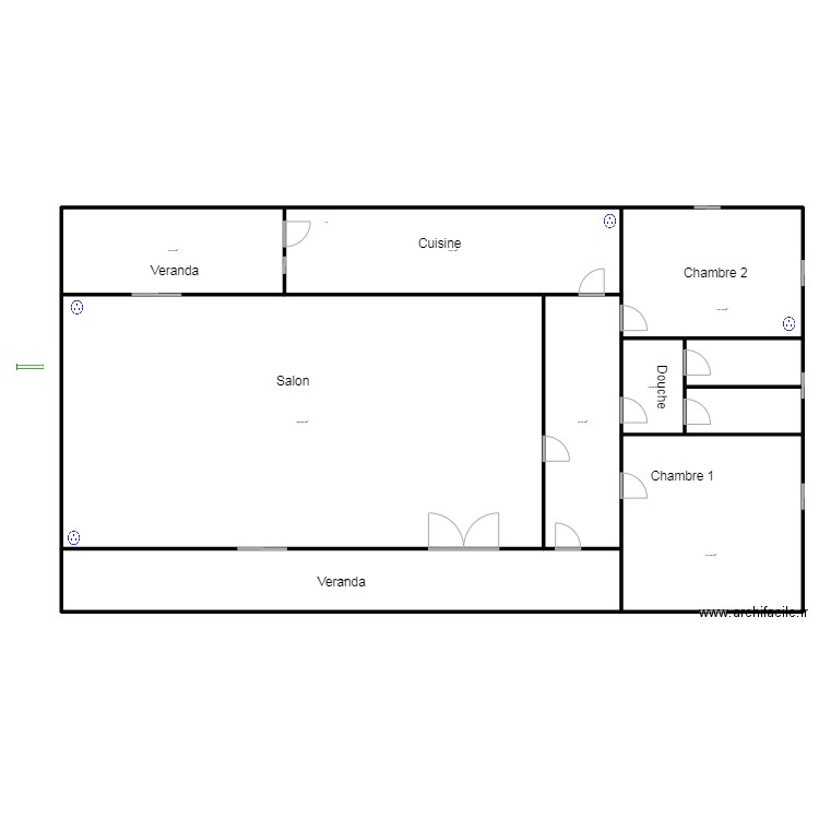 Circuit prise  lOGEMENT A GBAKPODJI. Plan de 8 pièces et 1130 m2