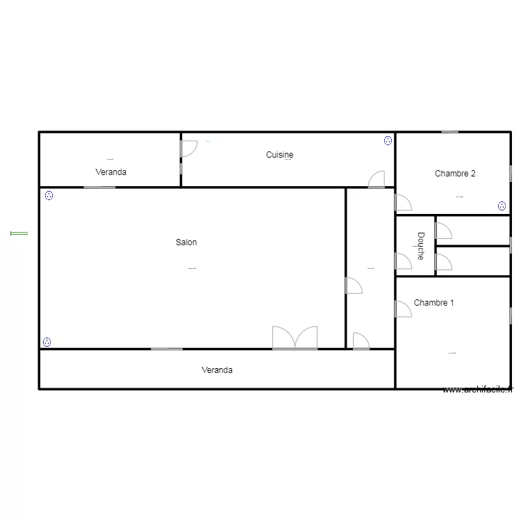 Circuit prise  lOGEMENT A GBAKPODJI. Plan de 