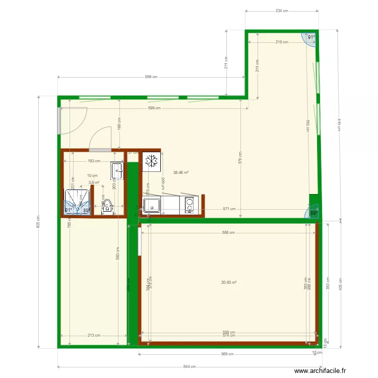 Studio Jo. Plan de 