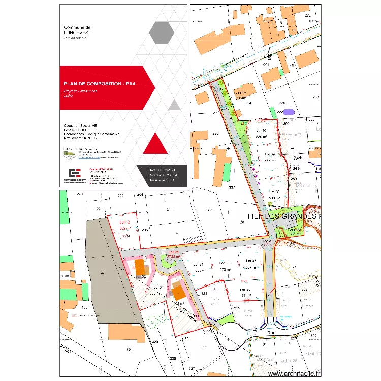 Longéves - PSLA. Plan de Longéves - PSLA. Plan de