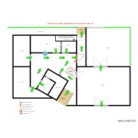 Plan d'évacuation rez de jardin batiment B 