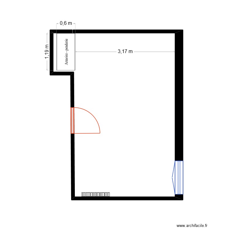 chambre couloir etage. Plan de 0 pièce et 0 m2