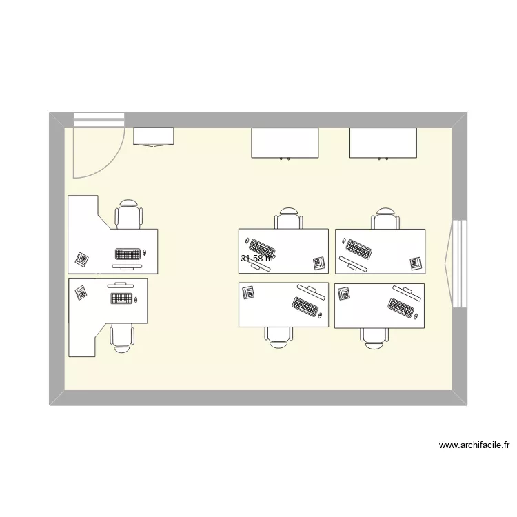 3B Bureau 7. Plan de 1 et 32 m² 3B Bureau 7. Plan de 1 et 32 m²
