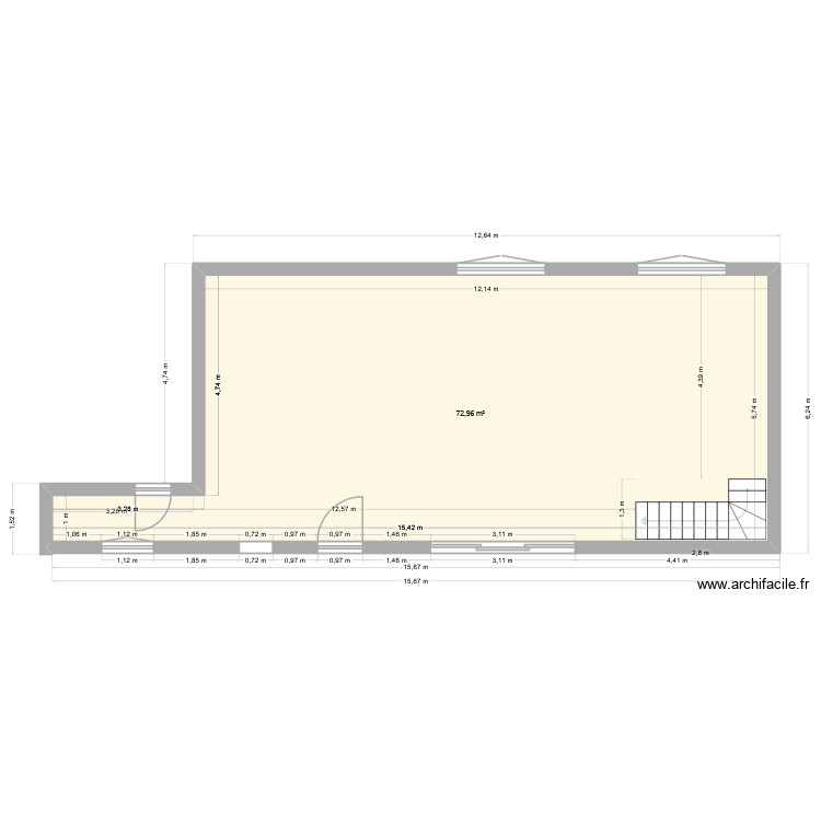 plan placher. Plan de 0 pièce et 0 m2