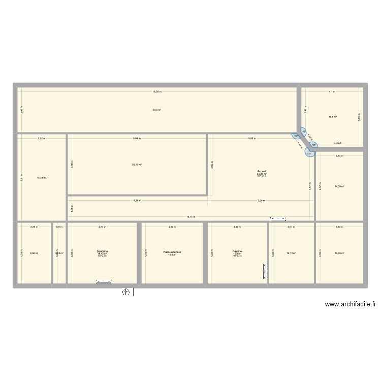 AUTHENTIS. Plan de 13 pièces et 282 m2