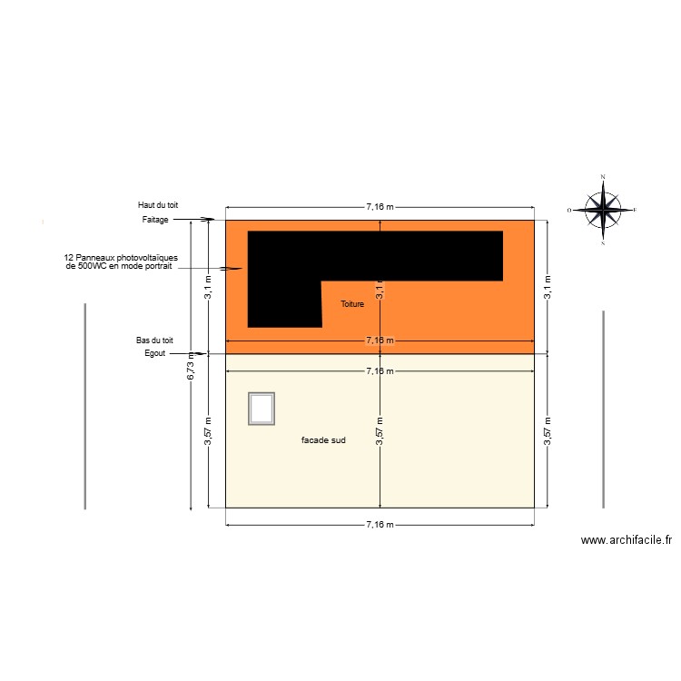 boura coupe. Plan de 0 pièce et 0 m2