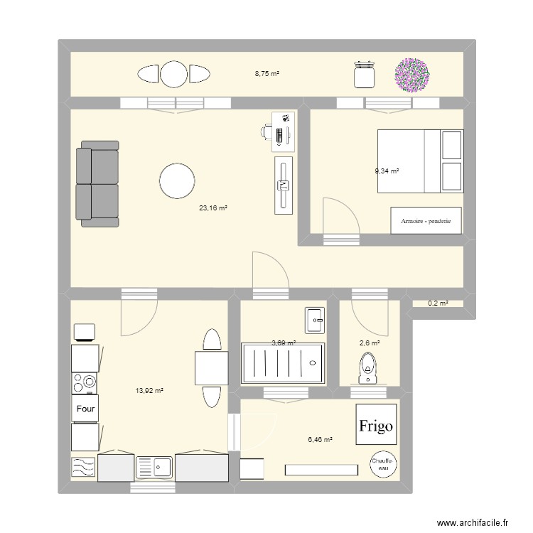 georges sand. Plan de 0 pièce et 0 m2