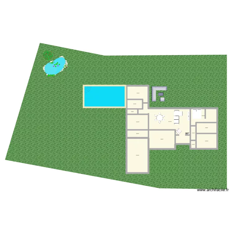 MaisonReve. Plan de 13  et 165 m²