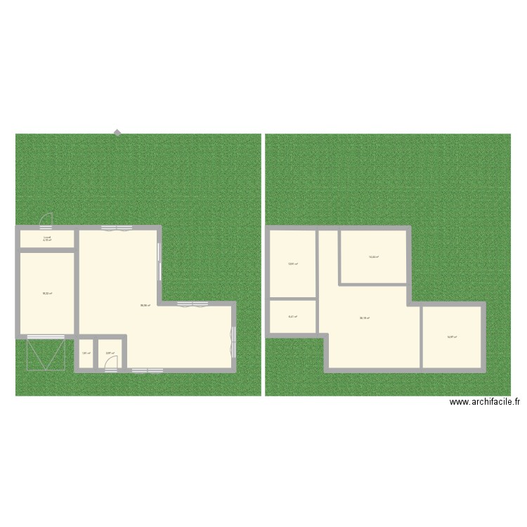 Maison2. Plan de 10 pièces et 169 m2