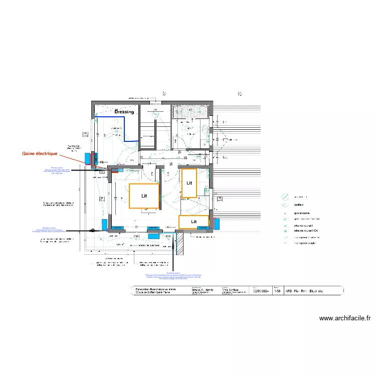 Mauve Jessie R+1. Plan de 