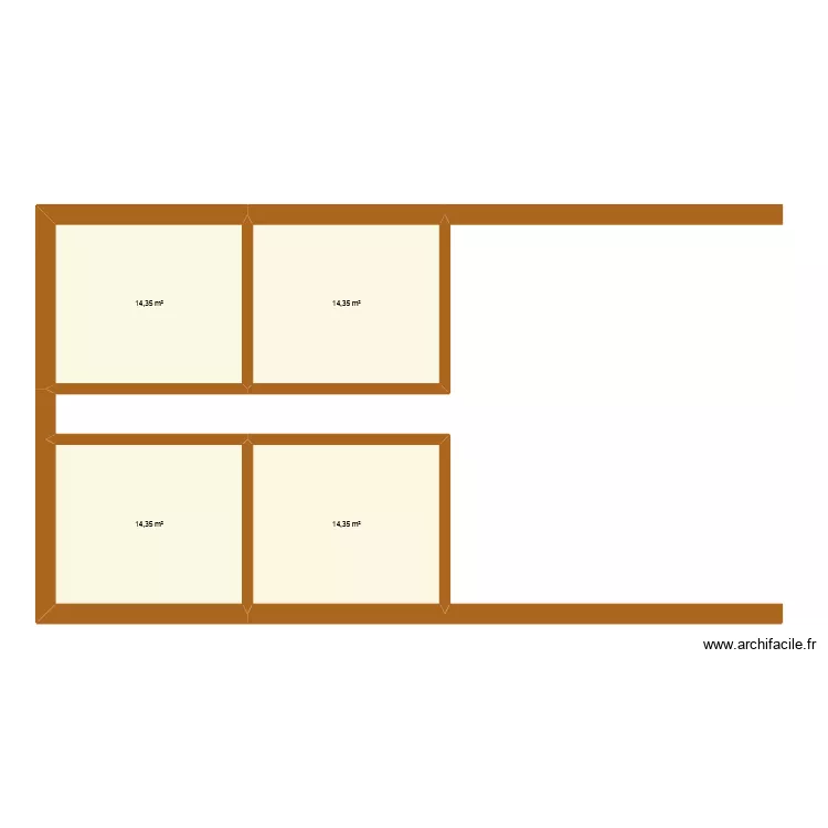 affiniam2. Plan de 4 et 57 m² affiniam2. Plan de 4 et 57 m²
