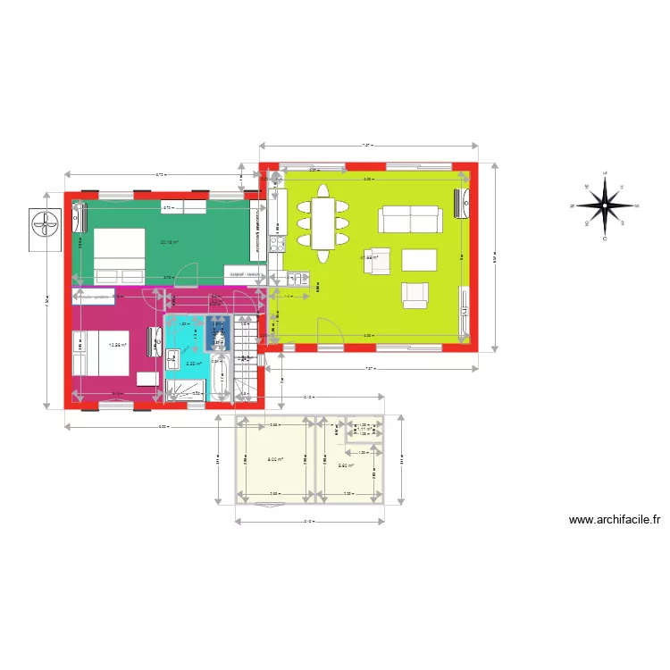 LA BOUVERIE RDC RDJ PROJET v4. Plan de 