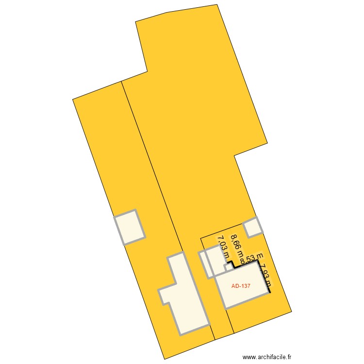 botte pelvez 62. Plan de 7 pièces et 240 m2