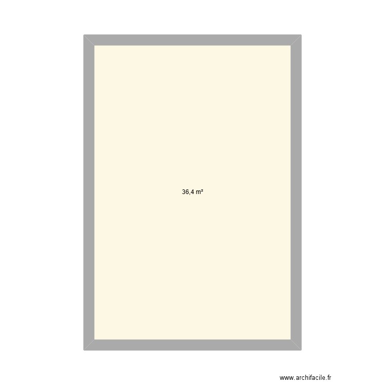 Plan électrique Maison. Plan de 1 pièce et 36 m2