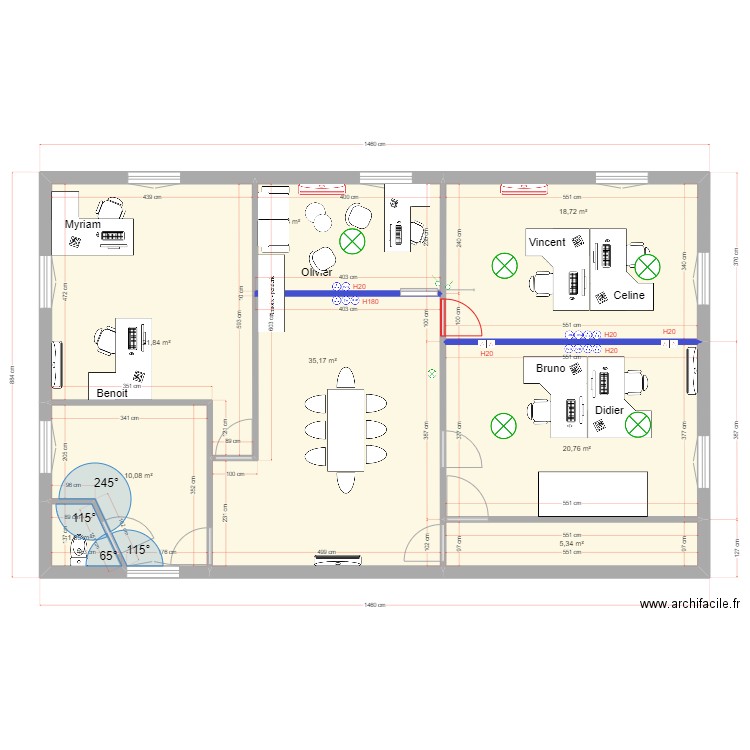 VDIP 1er. Plan de 7 pièces et 114 m2