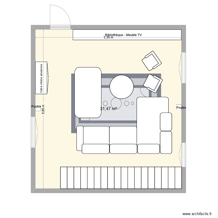 Salon Jeanne-Marie 2. Plan de 0 pièce et 0 m2