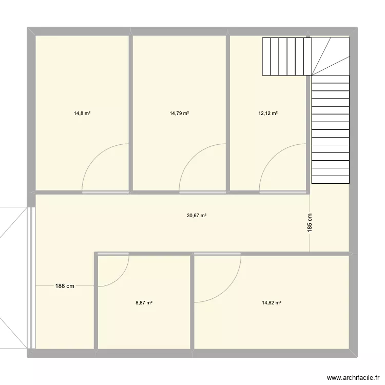 hangar box. Plan de 