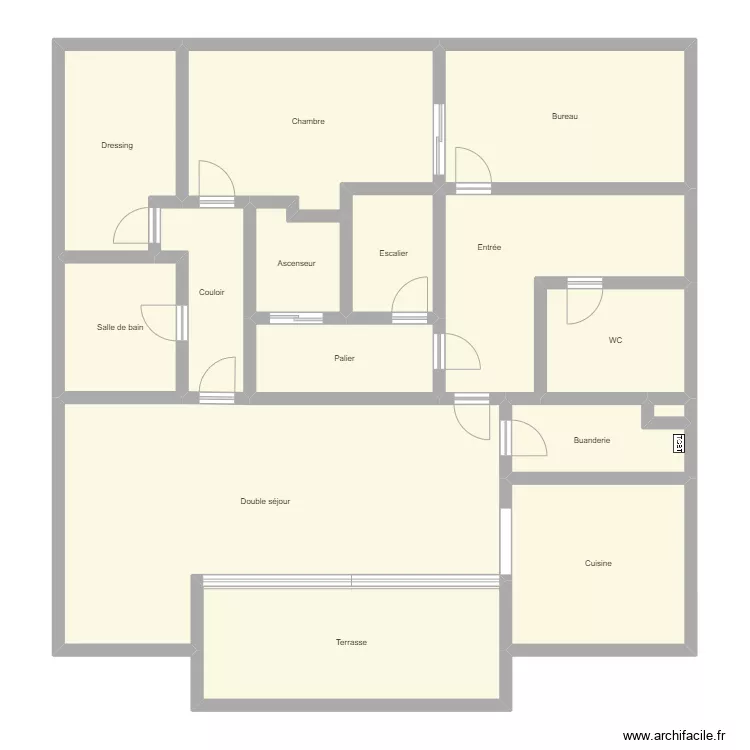Lucia LL. Plan de 15  et 175 m²