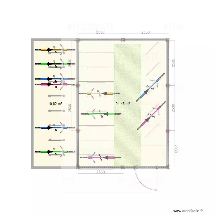 Crous compiègne. Plan de 2 et 32 m² Crous compiègne. Plan de 2 et 32 m²