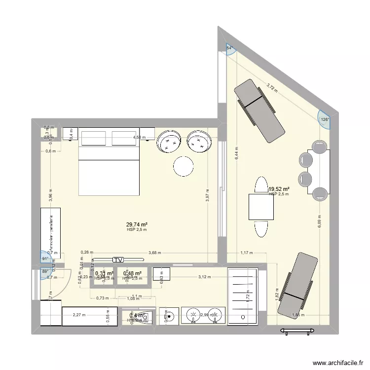 226C r&eacute;novation 25. Plan de 