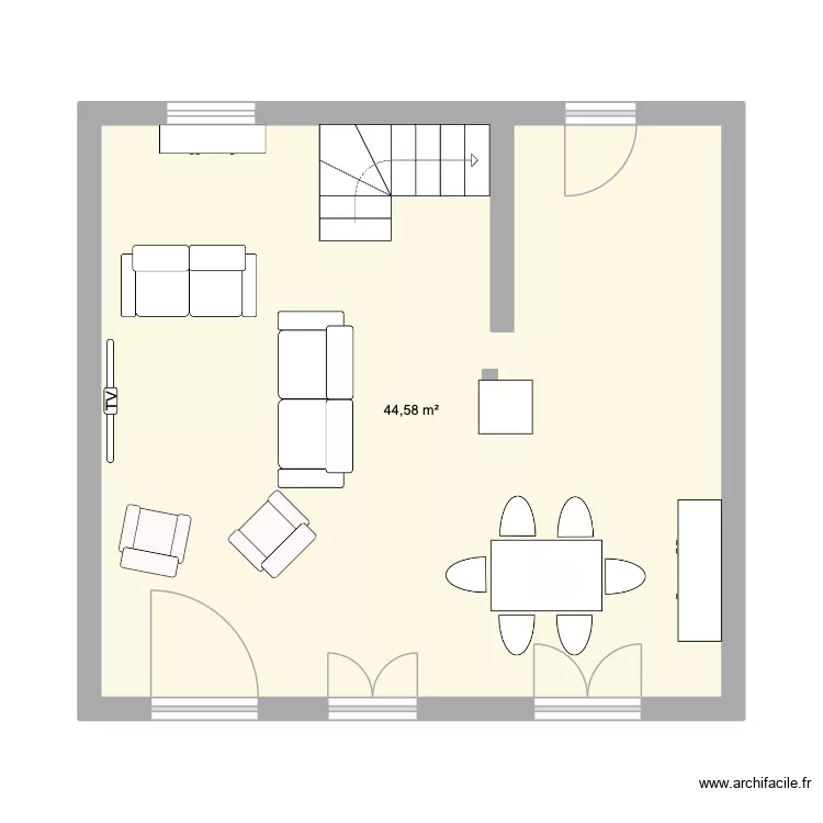 Ezanville 1. Plan de 1 et 45 m² Ezanville 1. Plan de 1 et 45 m²