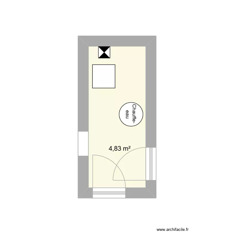mairie hymont logement. Plan de 1  et 5 m²