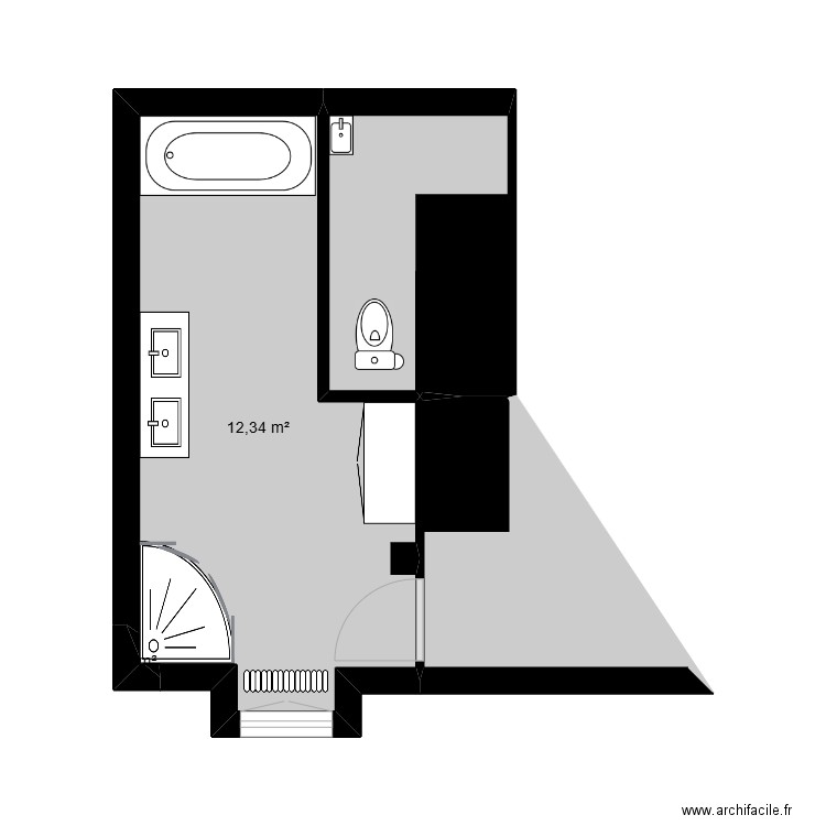 Projet Pointis. Plan de 3 pièces et 19 m2
