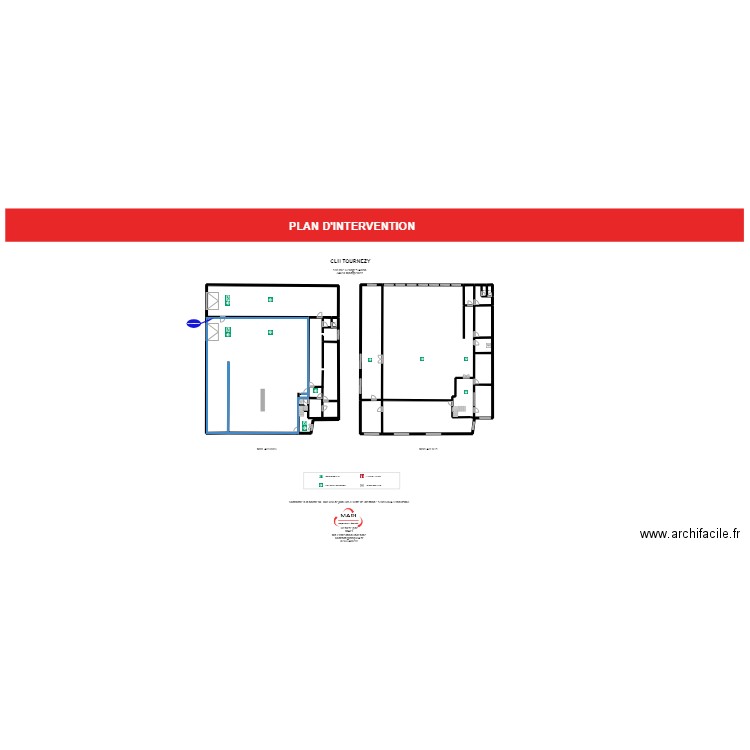 CLH BAt adm. Plan de 6 pièces et 513 m2