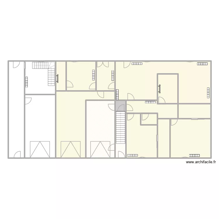 RDC radiateurs et s&egrave;che serviettes V1. Plan de 18  et 283 m²