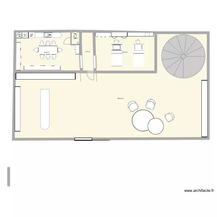Plan Caudalie bas. Plan de 