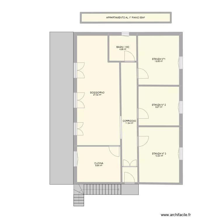 PLAN ITALIE ETAGE . Plan de 