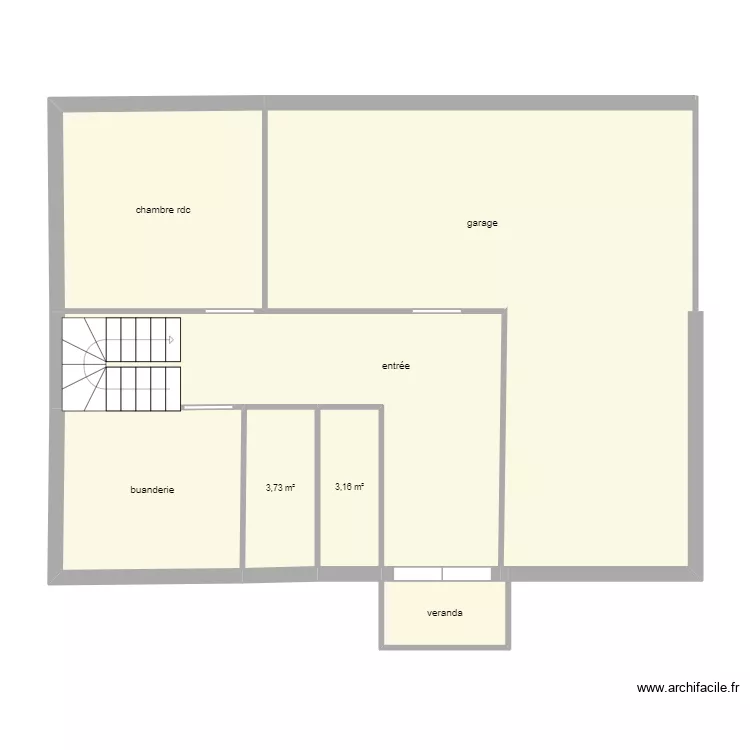 rdc led&eacute;. Plan de 7  et 96 m²