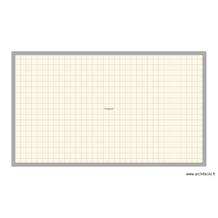 plan. Plan de 1 pièce et 111 m2