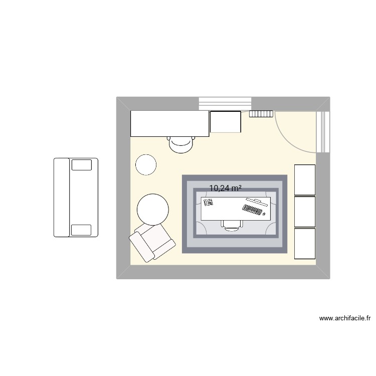 Bureau sous sol. Plan de 0 pièce et 0 m2