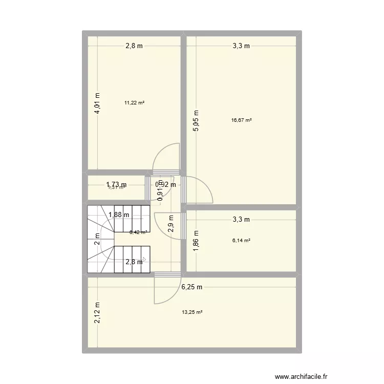 Dalhem 10b &eacute;tage. Plan de 6  et 55 m²