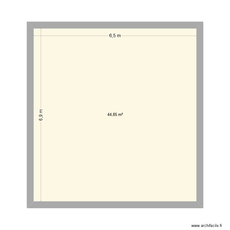 plan étage 3. Plan de 1 pièce et 45 m2