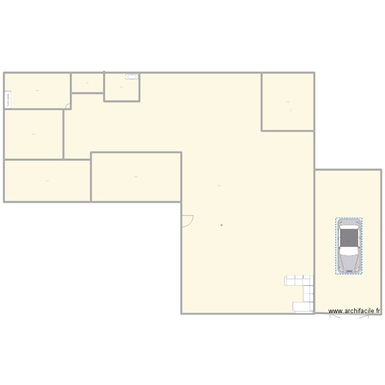 yassine. Plan de 9 pièces et 16 m2