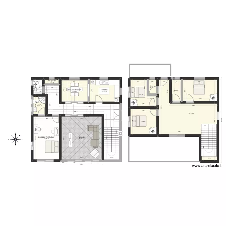Ambohitsiroa. Plan de 12 et 165 m² Ambohitsiroa. Plan de 12 et 165 m²