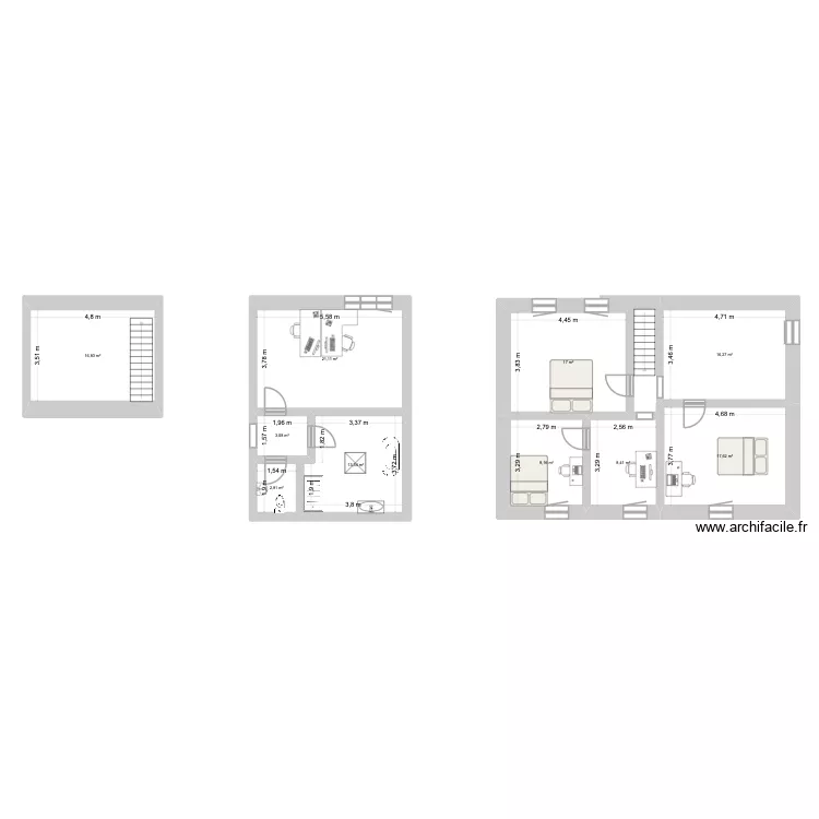 EVAL 1. Plan de 10 et 126 m² EVAL 1. Plan de 10 et 126 m²