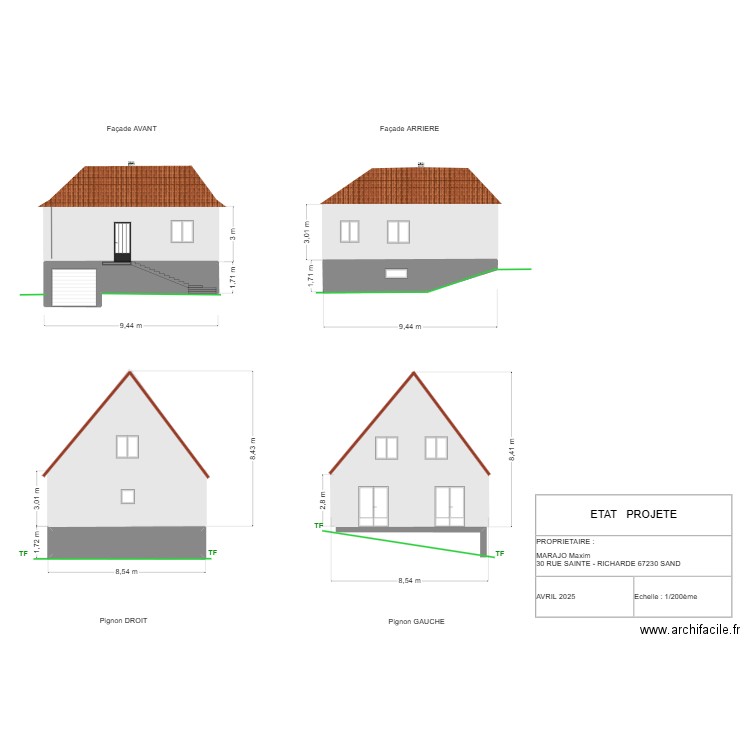 MARAJO FUTUR. Plan de 9 pièces et 166 m2
