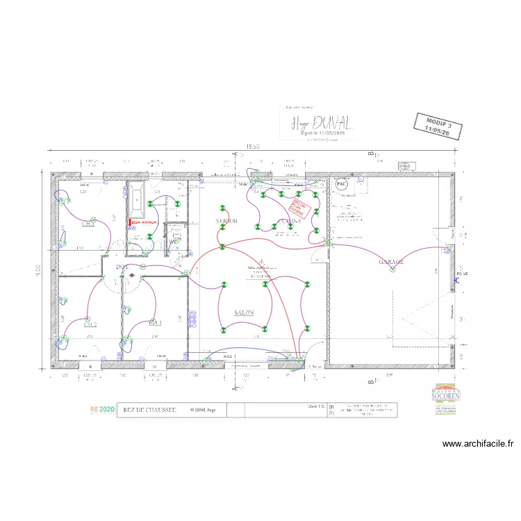 SDMO DUVAL. Plan de 
