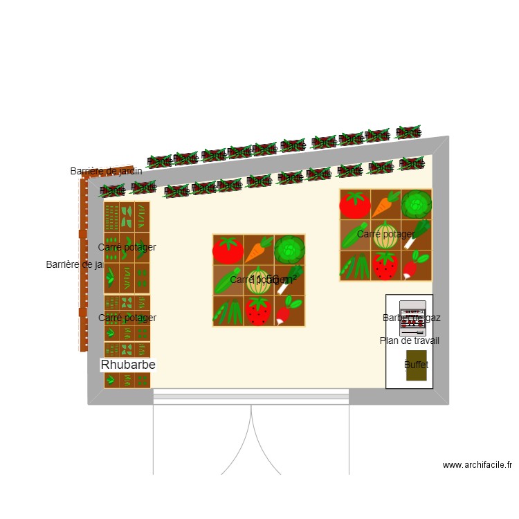 Balcon. Plan de 1 pièce et 12 m2