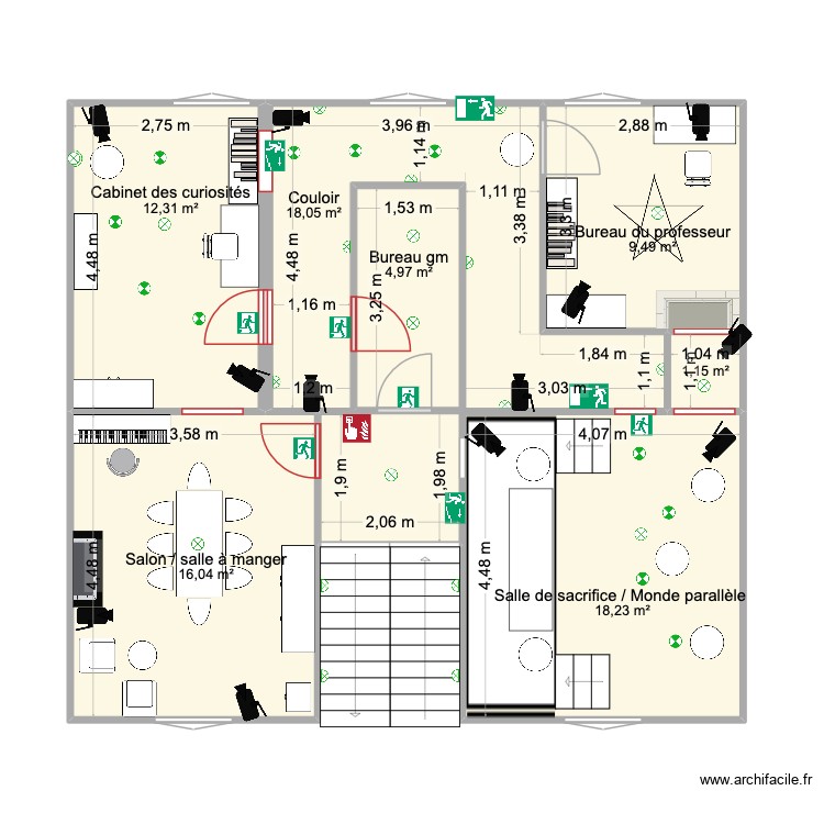 1er &eacute;tage vAH. Plan de 0 pièce et 0 m2