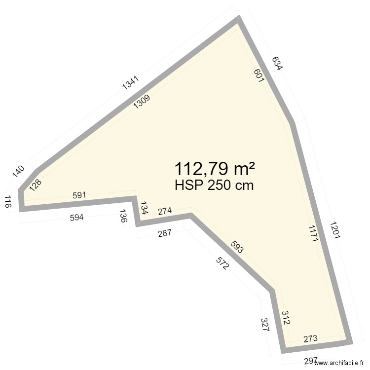 FAW JABRE. Plan de 1 pièce et 113 m2