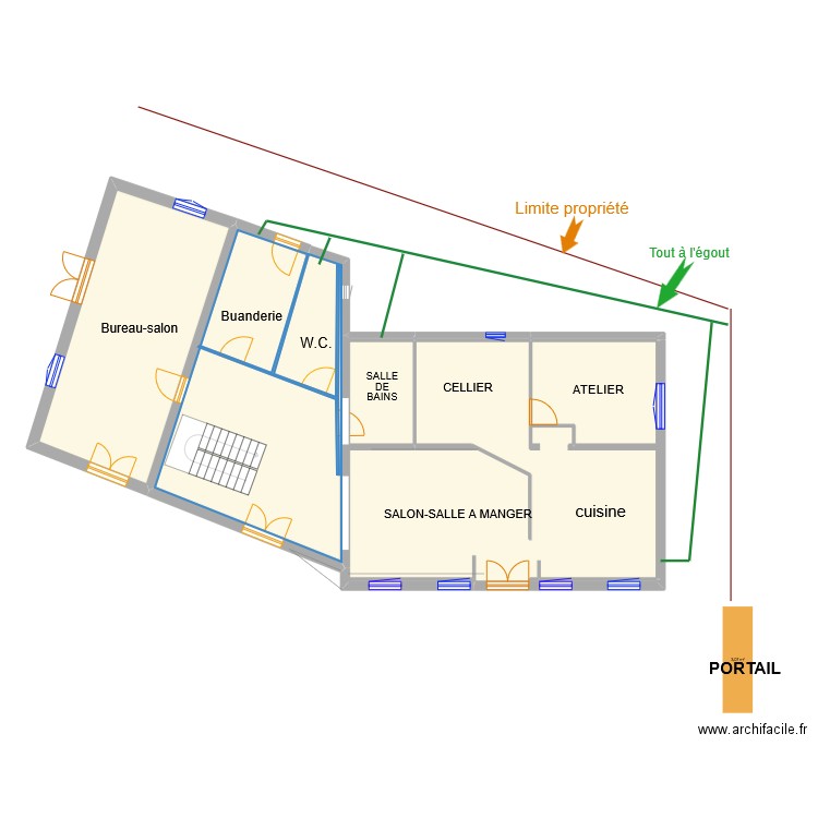 projet3. Plan de 5 pièces et 140 m2